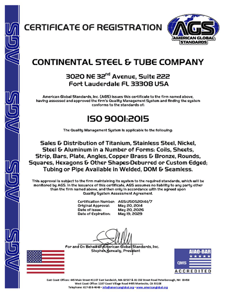 ISO Certification